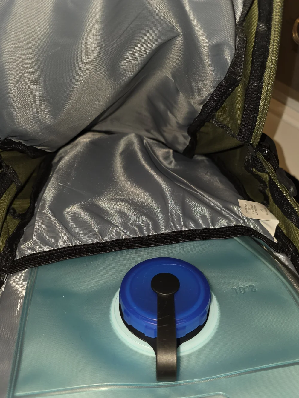 Olive Green Men’s Hydration Backpack - Lightweight Daily Sling